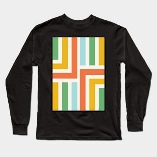 Colorful Rainbow Line Long Sleeve T-Shirt